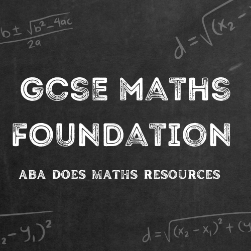 GCSE Foundation Maths: Revision List and Revision Plan